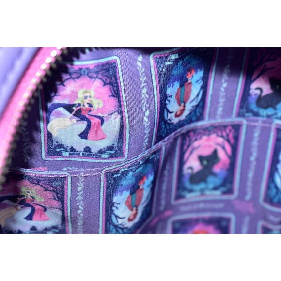 Hocus Pocus Tarot Card Binx Iridescent Glow In Dark Eyes Loungefly Mini Backpack main image 4